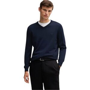 Navy Blue Hugo Boss  V Neck Sweater (M)